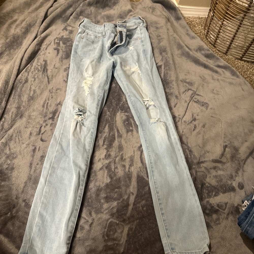 Aeropostale light blue skinny jeans